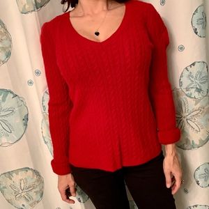Red Talbots Sweater Medium